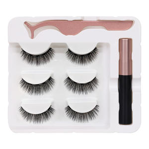 Faux <span class=keywords><strong>cils</strong></span> magnétiques professionnels faits à la main, livraison gratuite, vente en gros, 5 pièces - Product Image 3