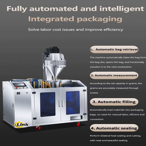 Machine d'emballage multifonctionnelle pour sachets préformés à fermeture éclair pour granulés, poudres, céréales, riz et graines - Product Image 4