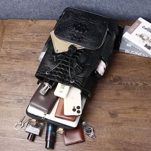 Mochila de Silicona con Estampado de Piel de Cocodrilo para <span class=keywords><strong>Hombre</strong></span>, con Cordón Ajustable, Gran Capacidad, para Viajes, Venta al Por Mayor - Product Image 4