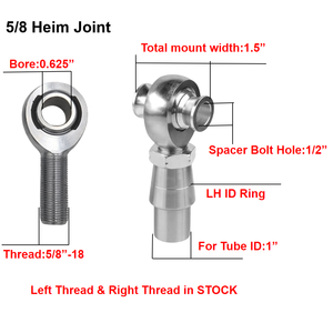 Robuste Chromoly Rod Embouts Roulements 3/4 Filetage Heim Joint Kits 5/8 7/8 1-1/4 - Product Image 3