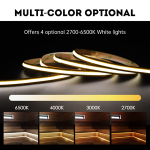 Tira de LED COB RGB de 24 V CC, Tira de LED COB RGB Cortable, Tira de LED Flexible - Product Image 3