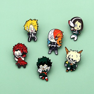 6 broches en émail en alliage de haute qualité pour les fans de Hot Anime <span class=keywords><strong>My</strong></span> <span class=keywords><strong>Hero</strong></span> <span class=keywords><strong>Academia</strong></span> comme cadeaux - Product Image 4