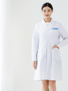 Tenues de travail médicales pour femmes grandes tailles, blouses d'infirmière à manches longues et courtes, gowns d'isolement jetables/réutilisables, blouses de <span class=keywords><strong>laboratoire</strong></span> hospitalières - Product Image 1