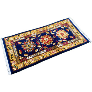 Alfombra gruesa de lana tibetana de estilo étnico denso Highland, antideslizante, 10mm de espesor, sofá para sala de estar y alfombrilla para mesa de café, par - Product Image 5