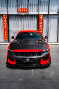 Kit Carrozzeria SC per <span class=keywords><strong>Ford</strong></span> Mustang 2024+ in Stile SC: Paraurti, Cofano Motore, Diffusore in Fibra di Carbonio Secca, Spoiler, Minigonne Laterali - Product Image 3