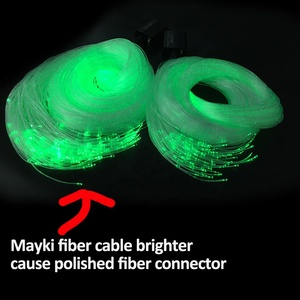 160pcs 100pcs 50pcs 2m 3m 3*0.75mm <strong>Side</strong> <strong>Emitting</strong> Plastic <strong>Optical</strong> <strong>Fiber</strong> with 16W LED Fibre Illuminator Sensory Equipment