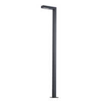 Lampadaires LED à colonne pour extérieur, en aluminium moulé sous pression, étanches IP65, à haut CRI 80, économiques en énergie, 4100K, AC, pour allées de jardin, à intensité variable