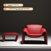 Fauteuil Crab style influenceur, pièce de design artistique haut de gamme, fauteuil individuel de loisirs, chaise italienne moderne minimaliste pour salon