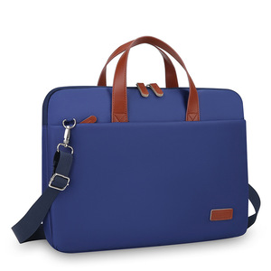 Sac pour ordinateur portable en polyester imperméable de 15,6 pouces, sacoche d'affaires légère, antichoc, sac à main pour femme, bleu royal - Product Image 5