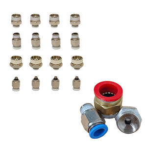 Raccord pneumatique droit à connexion rapide, 1/2 " NPT mâle x 1/2 " tube bleu -001 - Product Image 2