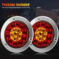 Venta caliente 24V Sistema de iluminación automática Nueva lámpara LED de camión redondo de 4 pulgadas con luz de marcador lateral de coche de bajo precio