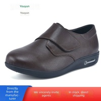 Chaussures de style nouveau pour personnes d'âge moyen et âgées ; Chaussures décontractées à fermeture Velcro ; Chaussures légères et confortables pour hommes