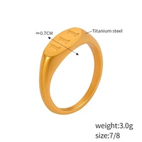 Zierlicher Glänzender Engelszahl-Gravur Glücksbringer-Fingerring, Mehrere Stile wie 111 222 777 888 999, Edelstahl Modeschmuck Ring