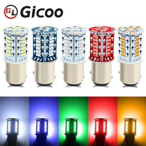 หลอดไฟ LED สำหรับรถยนต์ GICOO รุ่น 1156 P21w Ba15s Bay15d 1157 7443 7440 12V ไฟท้าย ไฟเบรก ไฟถอย - Product Image 2