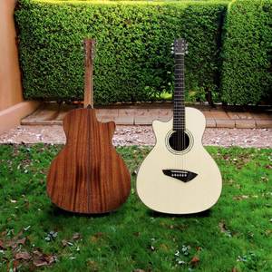 Guitarra Acústica Cutaway OO para Zurdos, Diseñada para Músicos Zurdos, con Fondo y Laterales de Caoba Maciza - Product Image 1