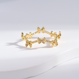 custom plata 925 sterling <b>Silver</b> Romantic pearl <b>ring</b> <b>cross</b> marquise cut zircon Adjustable summer butterfly 14k gold animal <b>rings</b> - Product Image 2