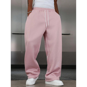 Pantaloni Sportivi da Uomo in Cotone 100% Stile Americano, Modello Scimitar Casual a Gamba Dritta Media, per E-commerce Transfrontaliero - Product Image 2
