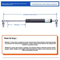 Tige de support hydraulique, ressort pneumatique, tige d'extension de fenêtre, tige de pression d'air pour porte relevable, vérin pneumatique pour armoire et voiture