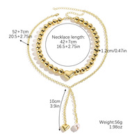 Collier de perles acryliques européennes américaines de haute qualité Pendentif transfrontalier Offre Spéciale en forme de coeur Chaînes de mode exagérées