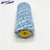 Rullo per pittura industriale da 9 pollici (230 mm) in fibra mista con gabbia a sgancio rapido, doppio blu, lunghezza pelo 24 mm, per il mercato indiano