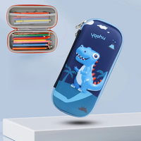 Vente chaude mignon 3D porte-crayon en trois dimensions école primaire dessin animé étanche anti-chute grande capacité crayon stylo sac