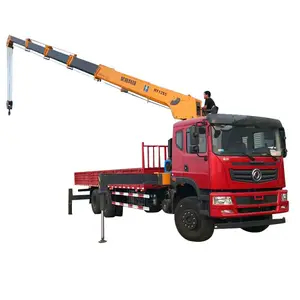 HAOY 12 Ton Telescopic Boom Trailer Small Pickup Used Under Lift Brand Hydraulic Crane Truck Mount For Cars