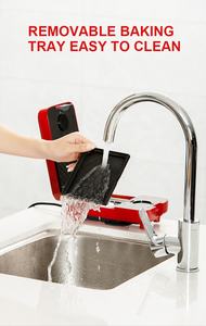 <span class=keywords><strong>Tostadora</strong></span> de sándwich eléctrica antiadherente, 2 rebanadas, con temporizador - Product Image 6