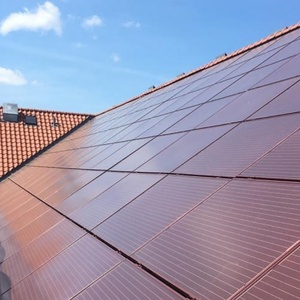 Paneles Solares Fotovoltaicos de 575w, Módulo Fotovoltaico BIPV Transparente Naranja, 575 Vatios Rojo - Product Image 4