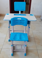 Bureau d'étude pour enfants à hauteur réglable pour le travail à domicile, l'écriture, la lecture, style moderne, bois, plastique, métal, chambre d'enfant