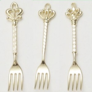 Flatware muỗng Retro thiết kế cổ điển nhựa dùng một lần xử lý 6 Bộ mứt cà phê kem tráng miệng muỗng-Món quà ngã ba - Product Image 6
