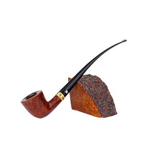 MUXIANG Briarwood Smoking Pipe Straight Type Handmade Solid Wood Tobacco Pipe For Reading And Gift - Product Image 4