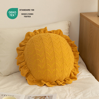 Wohndekor Moderne Schlafzimmer Runde Niedliche Sofa Weiche Chenille Gestrickte Umweltfreundliche Abnehmbare Waschbare Dekokissen