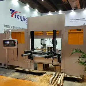 Tianjiao चर गति भारी शुल्क स्वत: 4 अक्ष सीएनसी लकड़ी मोड़ मिलिंग sanding फर्नीचर के पैरों के लिए खराद मशीन केंद्र