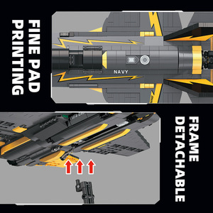 JIESTAR JJ9095 JJ9096 1375 Piezas Serie de Aviones F-117A NIGHTHAWK Bloques de Construcción Modelo de Adorno Juguete Educativo Técnico Regalo Festivo - Product Image 5