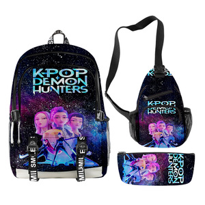 New Custom Popular <b>3D</b> Print Kpop Demon Hunters <b>Kids</b> Backpack K Pop shoulder School bag <b>pen</b> bag Birthday Gift <b>for</b> children - Product Image 2