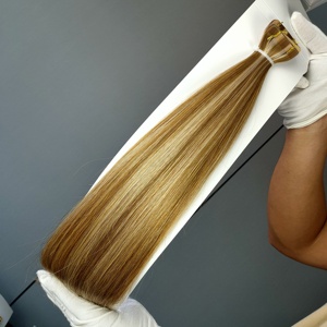 Extensions de cheveux Remy vierges en gros, extensions adhésives russes brutes 100% naturelles, extensions de cheveux premium à bandes adhésives, directement de l'usine - Product Image 6