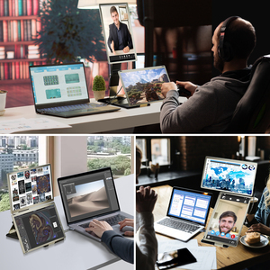 Moniteur triple portable de 15,6 pouces avec 1 câble USB, double écran <span class=keywords><strong>pour</strong></span> ordinateur portable, moniteur externe <span class=keywords><strong>pour</strong></span> ordinateur portable - Product Image 6