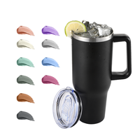 Tasse thermique isolée anti-déversement, tasse thermique Portable, en acier inoxydable, tasse à café de voyage, gobelet avec couvercle pour voiture, 40oz