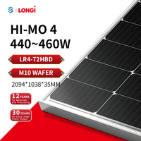 LONGI 445W 450W 455W 460W Panneau solaire bifacial de type N LONGI HIMO4 Module demi-cellule PV