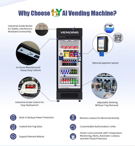 <span class=keywords><strong>Nouvelle</strong></span> machine distributrice intelligente de réfrigérateurs <span class=keywords><strong>en</strong></span> libre-service visuel 530L avec surveillance à distance - Product Image 6