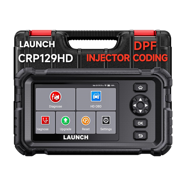 For LAUNCH CRP129 HD Elite 24V Heavy Duty Truck OBD2 Scanner All Systems Diagnostic Tool Including 7 Services Oil Speed Limit