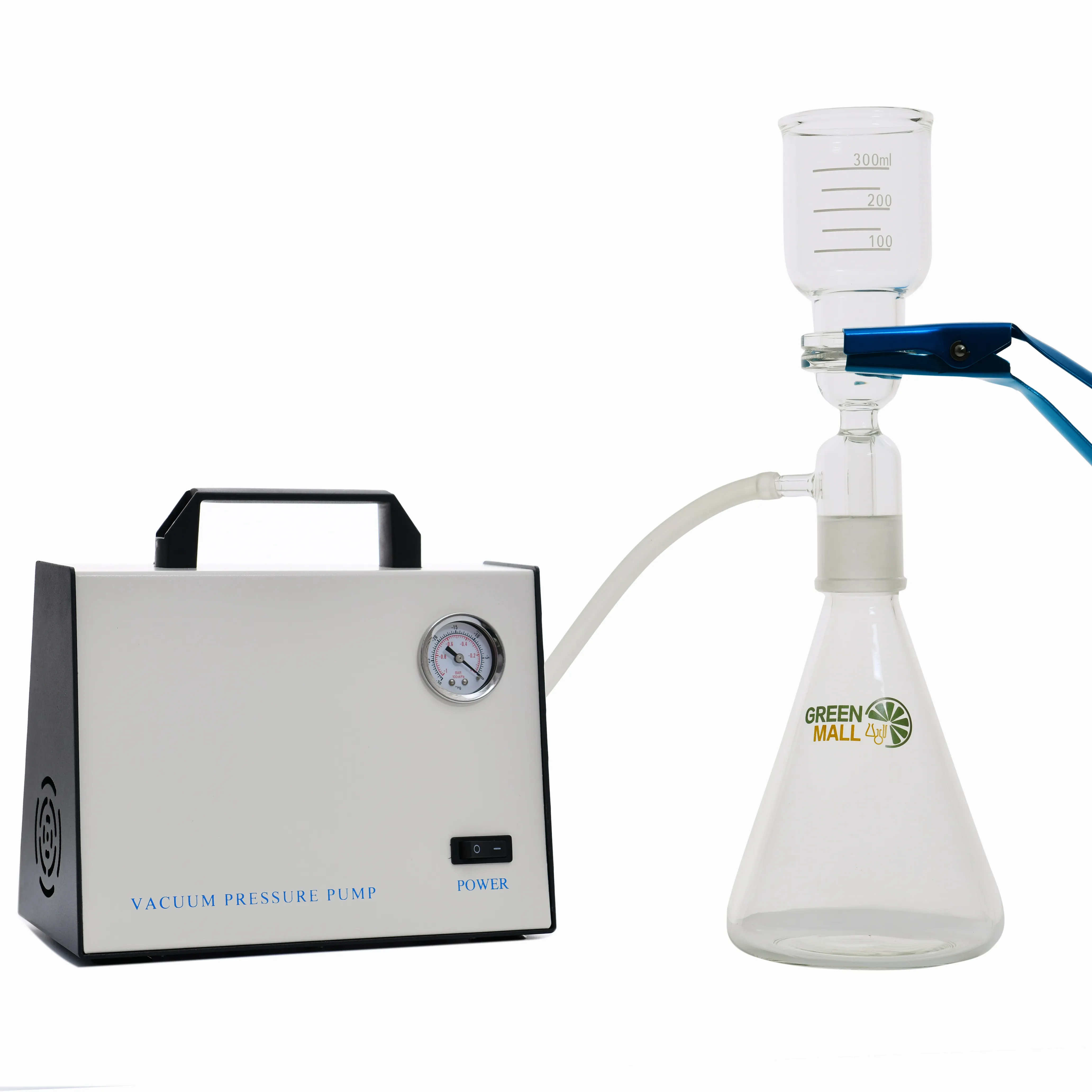 Utilisation en laboratoire Système de filtration sous vide de 1000ml avec pompe à vide à membrane sans huile LMP-85 Ensemble de filtration de solvant pour porte-verre