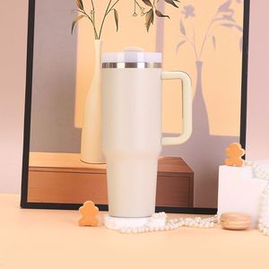 Gobelet de voyage isotherme H2.0 avec poignée, 40 oz, double paroi, couvercle, paille, antidérapant, couleur personnalisée OEM - Product Image 6