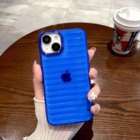 Nouvelle Arrivée Coque de Protection Électroplaquée Multicolore à Rayures Transparentes pour iPhone 11 12 13 14 15 16 17 18 Pro Max
