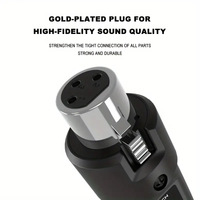 Récepteur de microphone filaire vers sans fil BHA W8-2 Plug and Play, adaptateur de transmission audio sans fil UHF XLR pour micro vocal dynamique