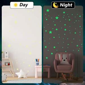 Autocollants étoiles étoiles brillantes <span class=keywords><strong>Stickers</strong></span> muraux pour décoration murale Autocollants étoiles lumineuses de plafond pour décorations de <span class=keywords><strong>chambre</strong></span> d'enfants - Product Image 3