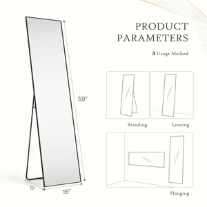 Home Decor Living Room Unbreakable Full Length Body Dressing <b>Mirror</b> Big Long Floor Large <b>Wall</b> Standing <b>Mirror</b> Spiegel Miroir - Product Image 2