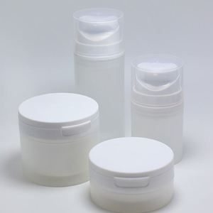 Nouveauté : Flacons pompe sans air en PP de 30 ml et 100 ml, pots en plastique blanc pour crème visage cosmétique 150 g - Product Image 2