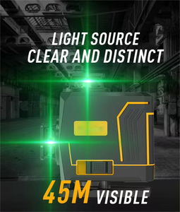 Akx 4 trong 1 hệ thống tự động công cụ xây dựng mức độ laser công nghiệp công cụ khảo sát xoay màu xanh lá cây Chân máy màu đỏ 4 độ ánh sáng - Product Image 5