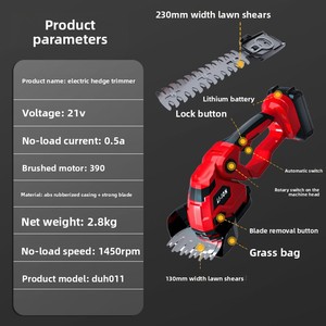 <span class=keywords><strong>Mini</strong></span>-tondeuse à <span class=keywords><strong>haies</strong></span> lithium-ion Green Belts, cisailles de jardinage domestiques, coupe-<span class=keywords><strong>haies</strong></span> électrique portatif rechargeable, fabriqué en Chine - Product Image 3